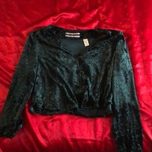 Amanda Smith button petite dress top